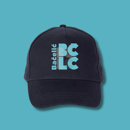 BČLĆ šilterica- tamno plava, plavi logo