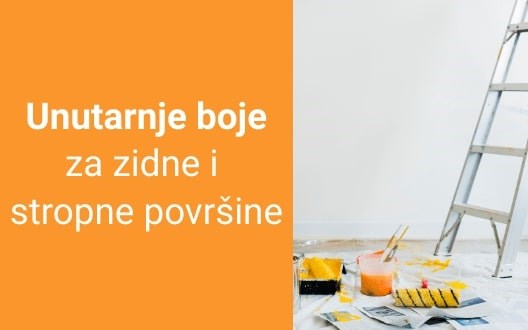 Obojite unutarnje zidne površine primjenom unutarnjih boja