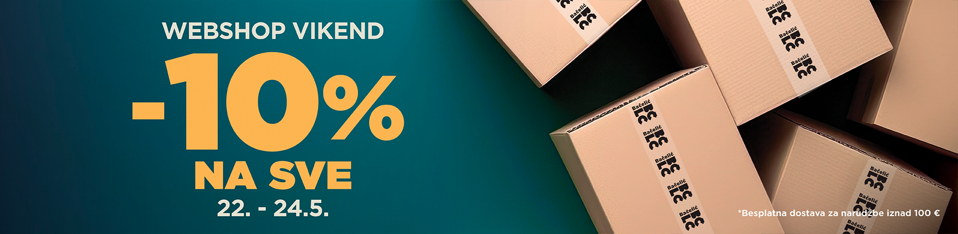 10% na sve i besplatna dostava iznad 100€