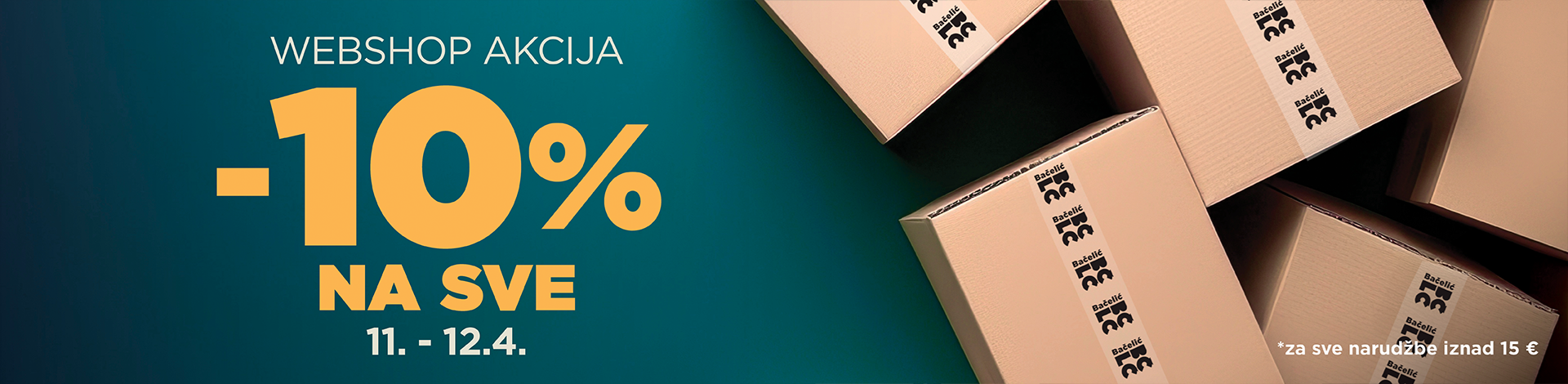 Webshop akcija 10% popusta na sve