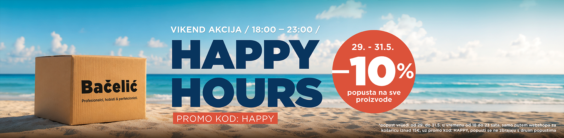 VIKEND HAPPY HOURS SAMO NA WEBSHOPU