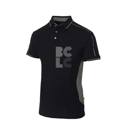Majica polo kratki rukav Activ Pro crno-siva