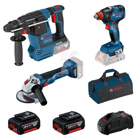 BOSCH Set GBH 18V-26 GDX 18V-200 GWS 18V-10 carton
