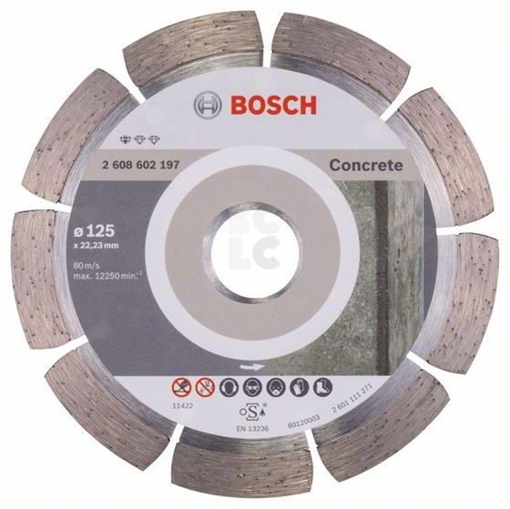 BOSCH Dijamantna rezna ploča za beton 125x22,23x1,6x10mm
