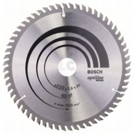 BOSCH List kružne pile PRO Wood, 210x2,8x30mm