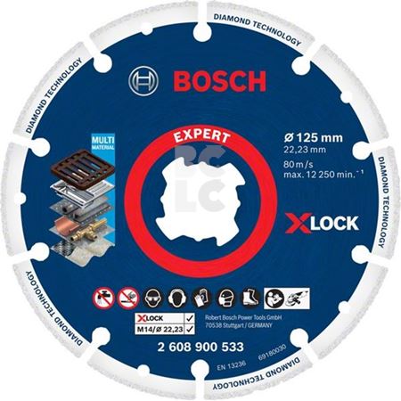 BOSCH Rezna ploča dijamantna za metal DIAMOND METAL 125mm X-lock