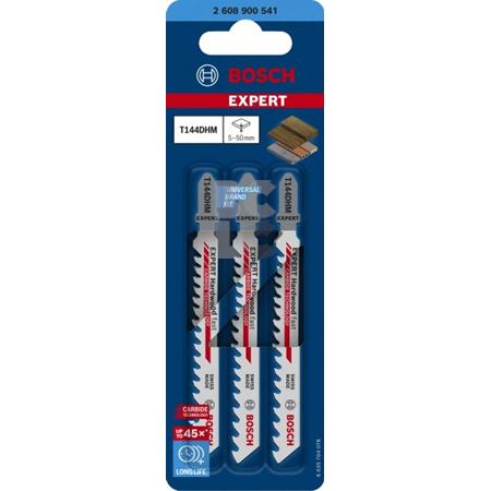 BOSCH list ubodne pile T144DHM EXPERT Hardwood Fast, 3-kom, za tvrdo drvo