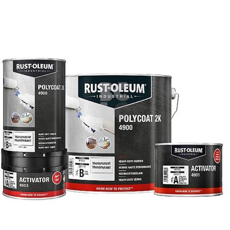 RUSTOLEUM 4900 POLYCOAT 2K prozirni lak na bazi vode 1l sjajni