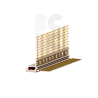 ROFIX Priključni profil za prozore s mrežicom 2,4 m 3D STANDARD