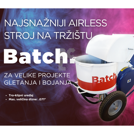 BATCH Airless stroj za velike projekte gletanja
