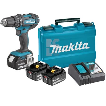 MAKITA Aku ud.-buš.-izvijač DHP482RFE3 (18V,Li-on, 3X3ah)