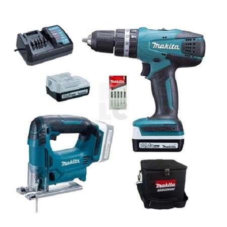 MAKITA Aku set DK14009X1(JV143D,HP347,BL1415GX2,DC18)