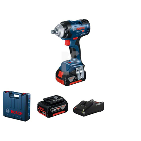 BOSCH Aku udarni stezač GDS 18V-400,2x5Ah, kovčeg
