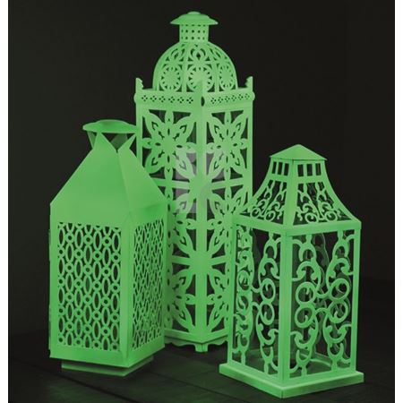 RUST-OLEUM GLOW IN THE DARK - sprej efekt "sjaj u mraku" svijetlo zelena (DIY)