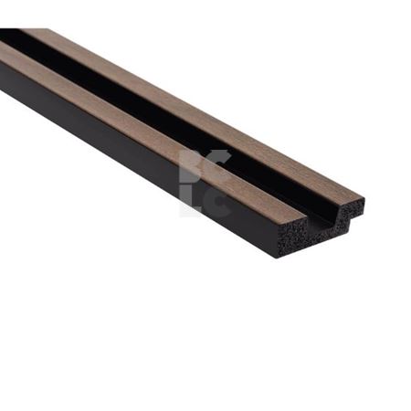 ZIDNI PANEL Stretto LAMELLI L0104L, 270 cm, tamni hrast - lijevi profil