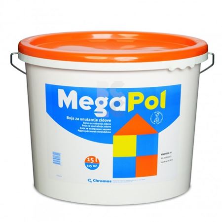 MEGAPOL 15 l - unutarnja bijela boja, paleta 24 komada