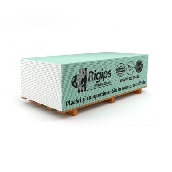 RIGIPS GKP RBI 12,5X1250X2000mm (2,5m2) - vlagootporna gips ploča