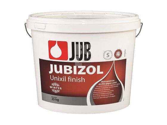 JUBIZOL UNIXIL FINISH WINTER S - siloksanizirana akrilna zaglađena žbuka