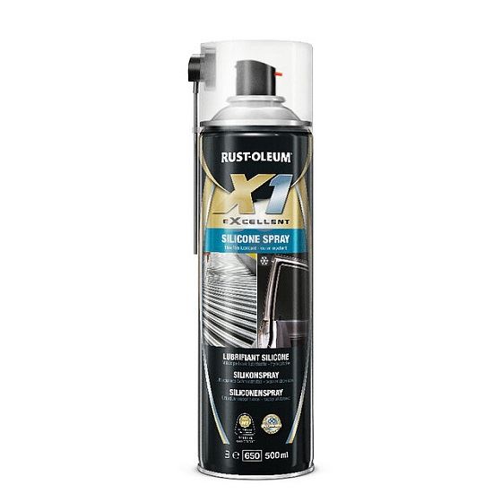 RUSTOLEUM X1 eXcellent SILICONE SPRAY 500 ml - mazivo bez mirisa i boje