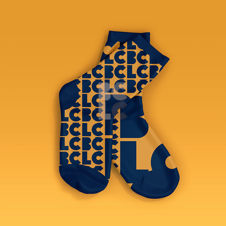 BČLĆ dječje čarape tamno plavo-žute, vel. 31-35