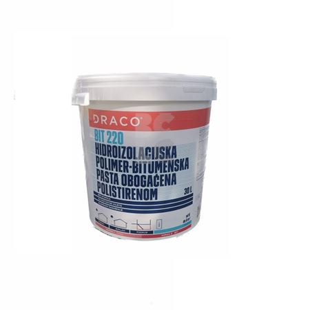 DRACO BIT 220 - hidroizolacijska polimer-bitumenska pasta obogaćena polistirenom