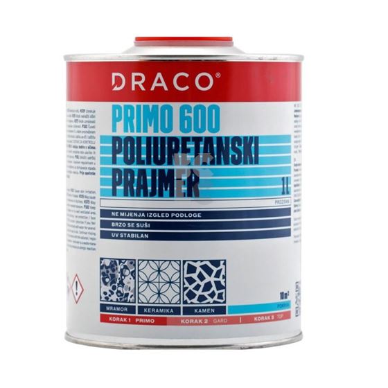 DRACO PRIMO 600 - 1K poliuretanski prozirni prajmer