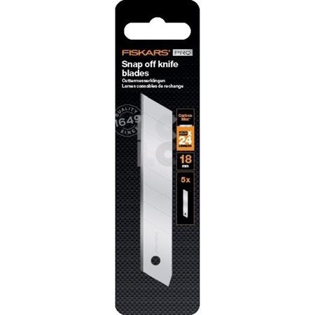 FISKARS Zamjenski noževi za skalpel CarbonMax 18mm 5/1