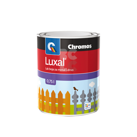 CHROMOS LUXAL AQUA - lak boja za metal i drvo