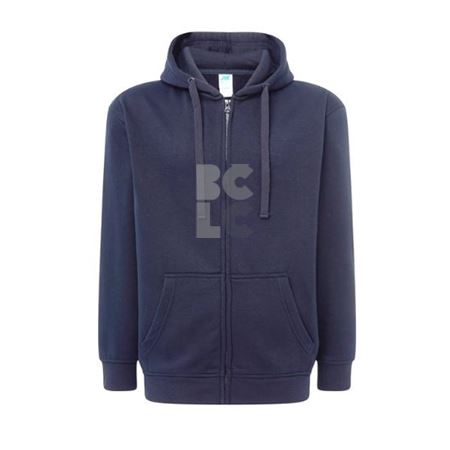 Majica Hoodie s kapuljačom i zatvaračem unisex plava