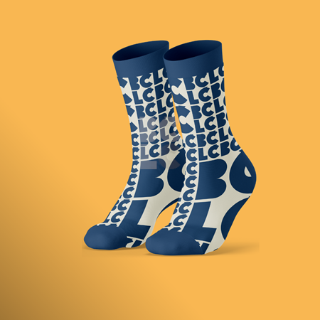 BČLĆ čarape plavo-sive