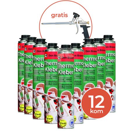 PU PJENA 750ml THERMOKLEBER Gun BOSTIK - paket 12 kom + pištolj gratis