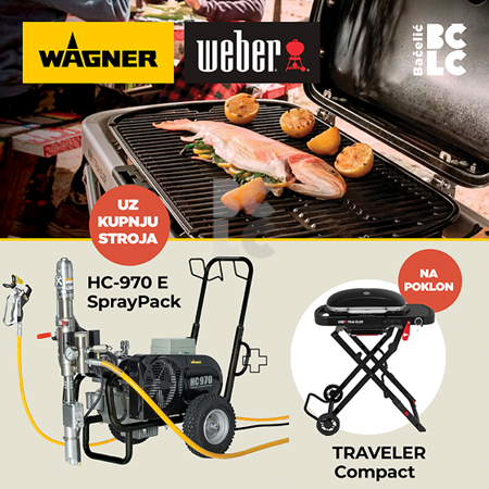 WAGNER HeavyCoat 970 E Spraypack - trofazni stroj za bojenje i gletanje