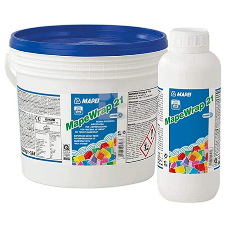 MAPEI MAPEWRAP 21 (A+B) 1kg+4kg - tekuća epoksi smola za impregnaciju