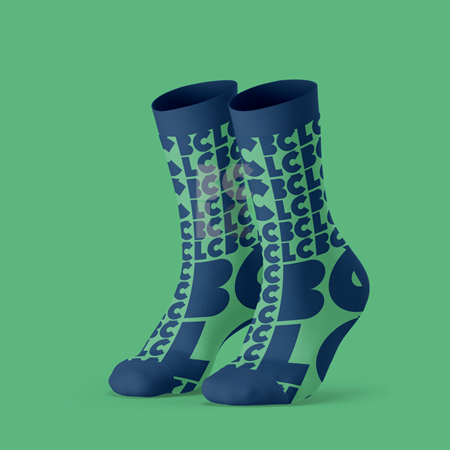 BČLĆ čarape plavo-zelene