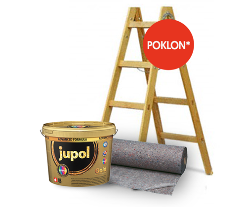 JUPOL GOLD BIJELI 24 x 15lit + DRVENE LJESTVE A4 + ZAŠT.FILC 30m2 GRATIS